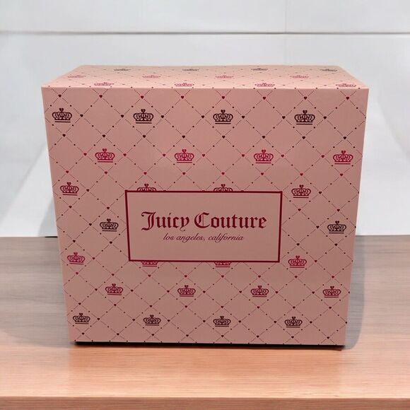 NEW Juicy Couture Mini Back Pack Logo Keychain Card Case Boxed Gift Set